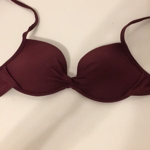 Maroon bikini top